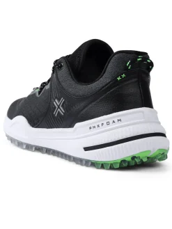 Payntr Golf X 001 F Mesh Golf Shoes - Black/Electric Green/Silver