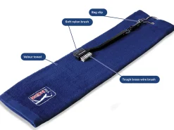PGA Tour Towel & Club Brush Set