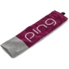 Ping Ladies Trifold Towel - Garnet/Grey