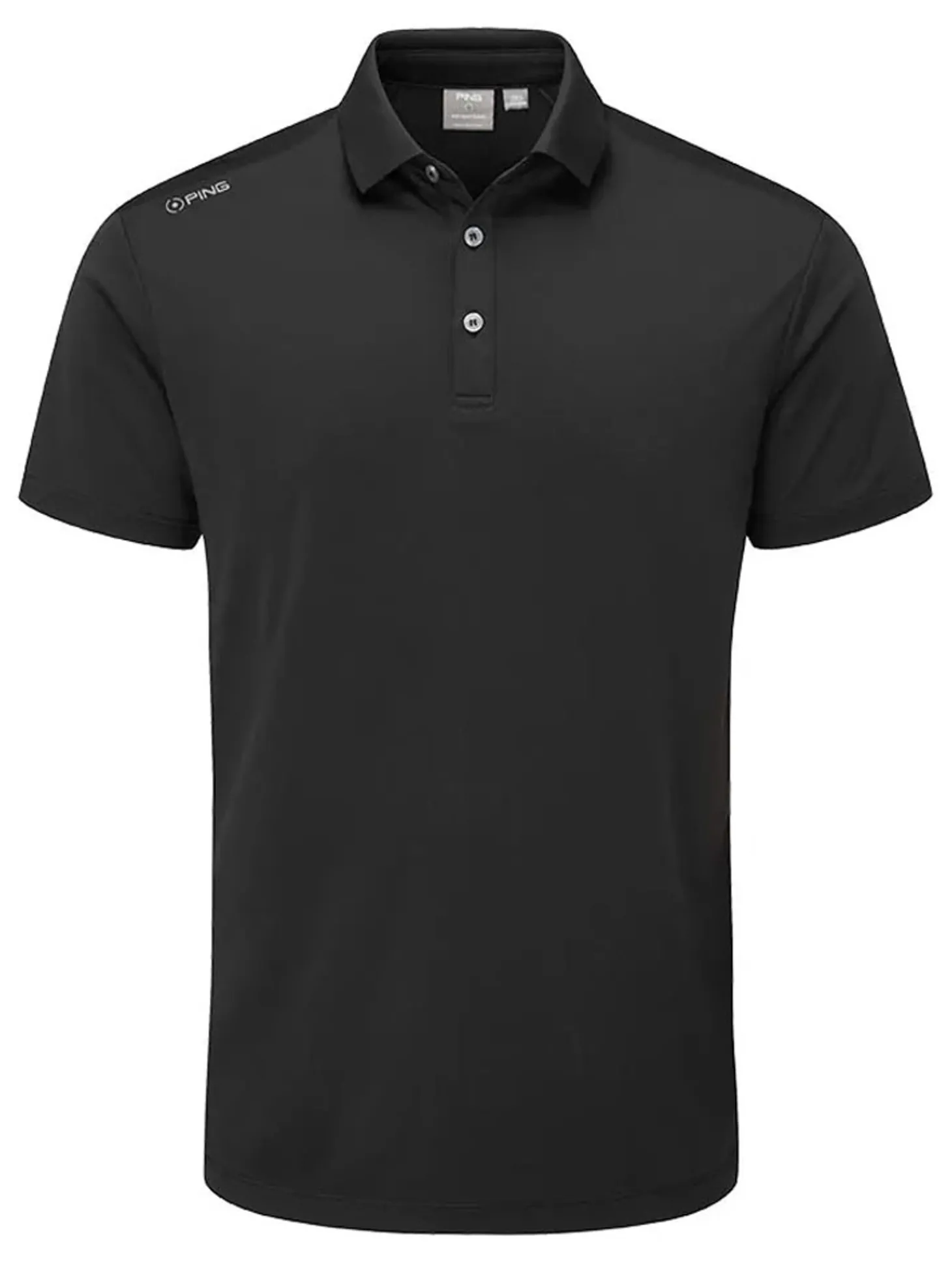 Ping Lindum Tailored Fit Polo - Black