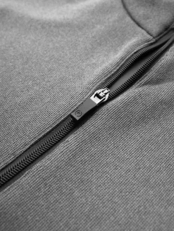 Ping Ramsey 1/2 Zip Ribbed Fleece - Ash Marl