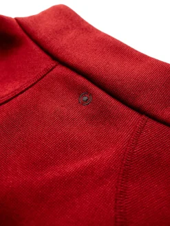 Ping Ramsey 1/2 Zip Ribbed Fleece - Rich Red Marl