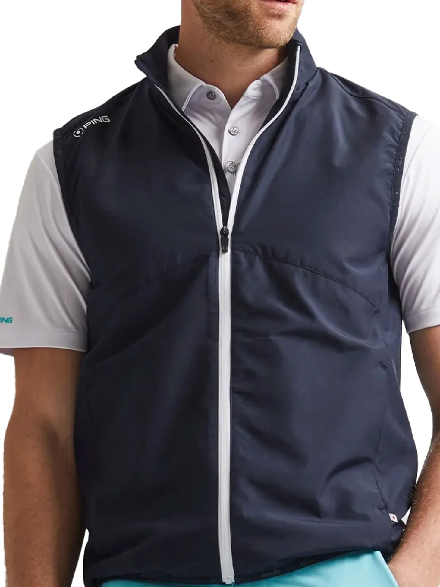 Ping SensorWarm Ashbourne Full-Zip Vest - Navy/Stormcloud