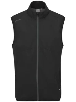 Ping SensorWarm Ashbourne Full-Zip Vest - Black/Asphalt