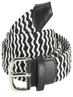 Ping Women's Stretch Webbing Golf Belt - Black/White