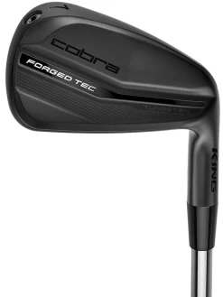 Pre-Owned Cobra Forged Tec 22 Black Steel Iron Set - LH - 4PW - Stiff