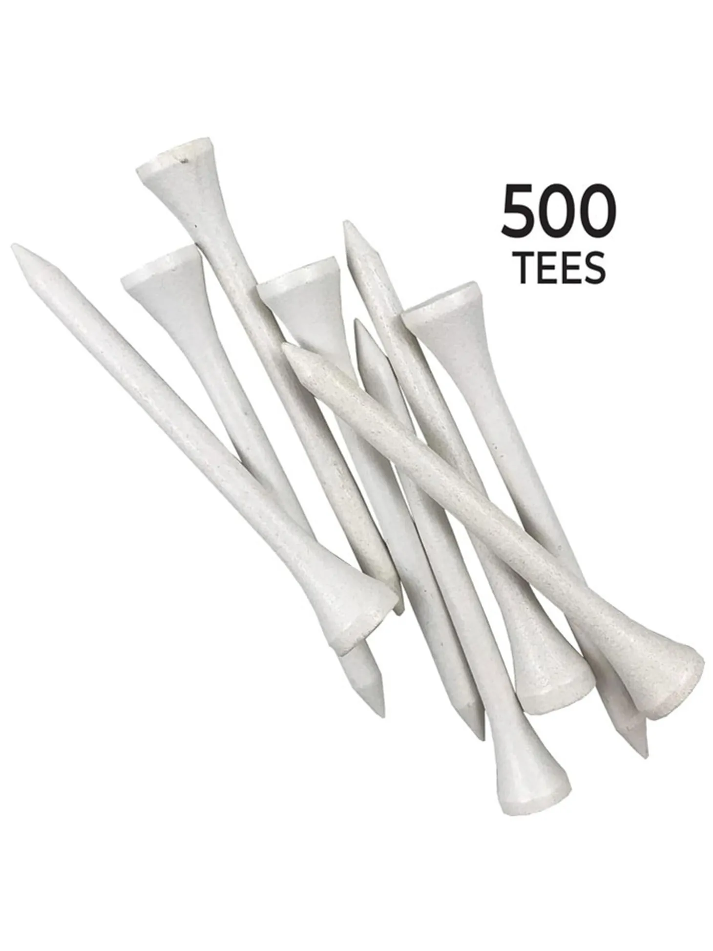 Pride 2.75" Golf Tees 500 Pack - White