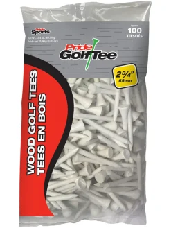 Pride 2.75" Golf Tees 100 Pack - White