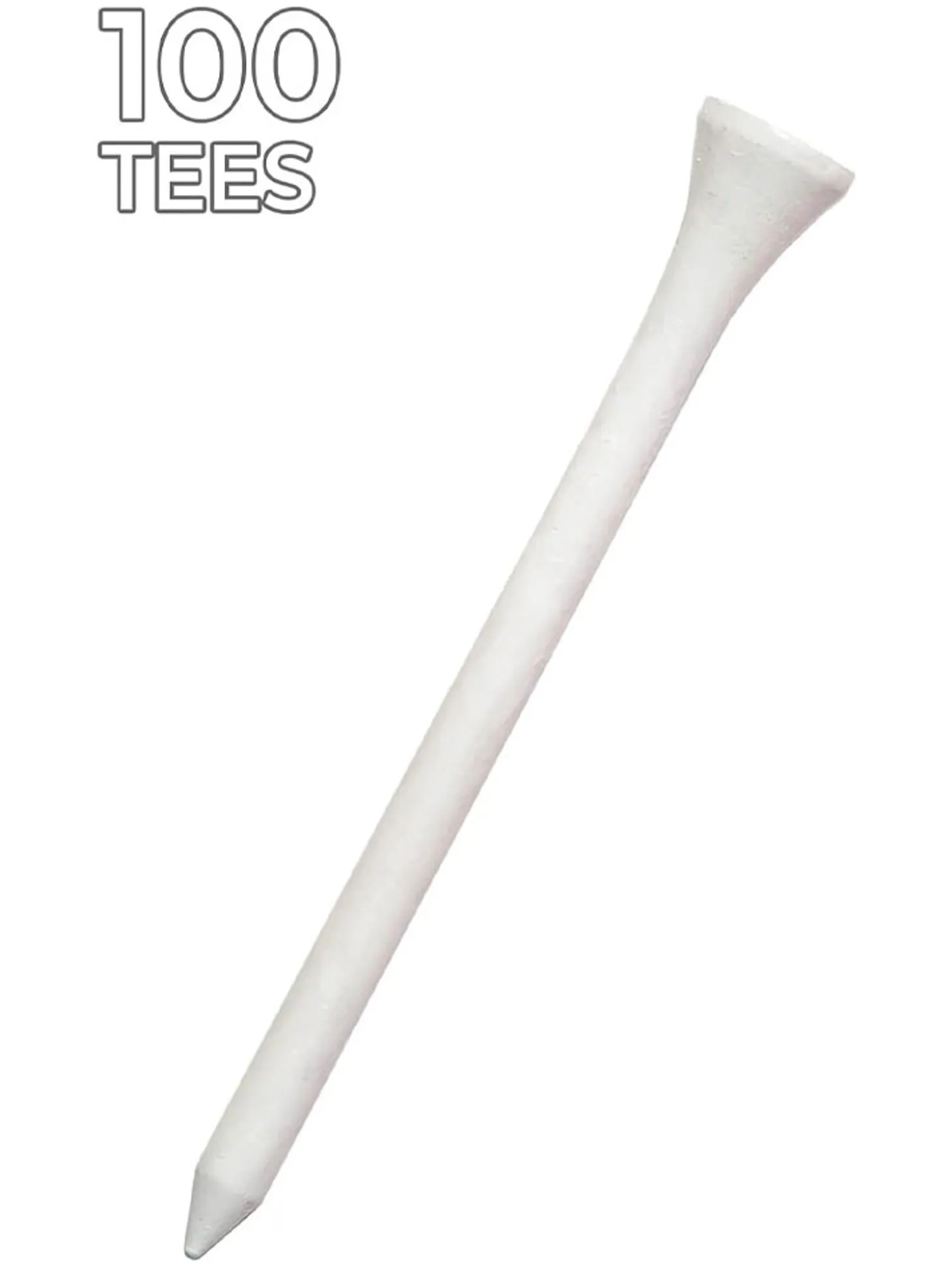 Pride 2.75" Golf Tees 100 Pack - White