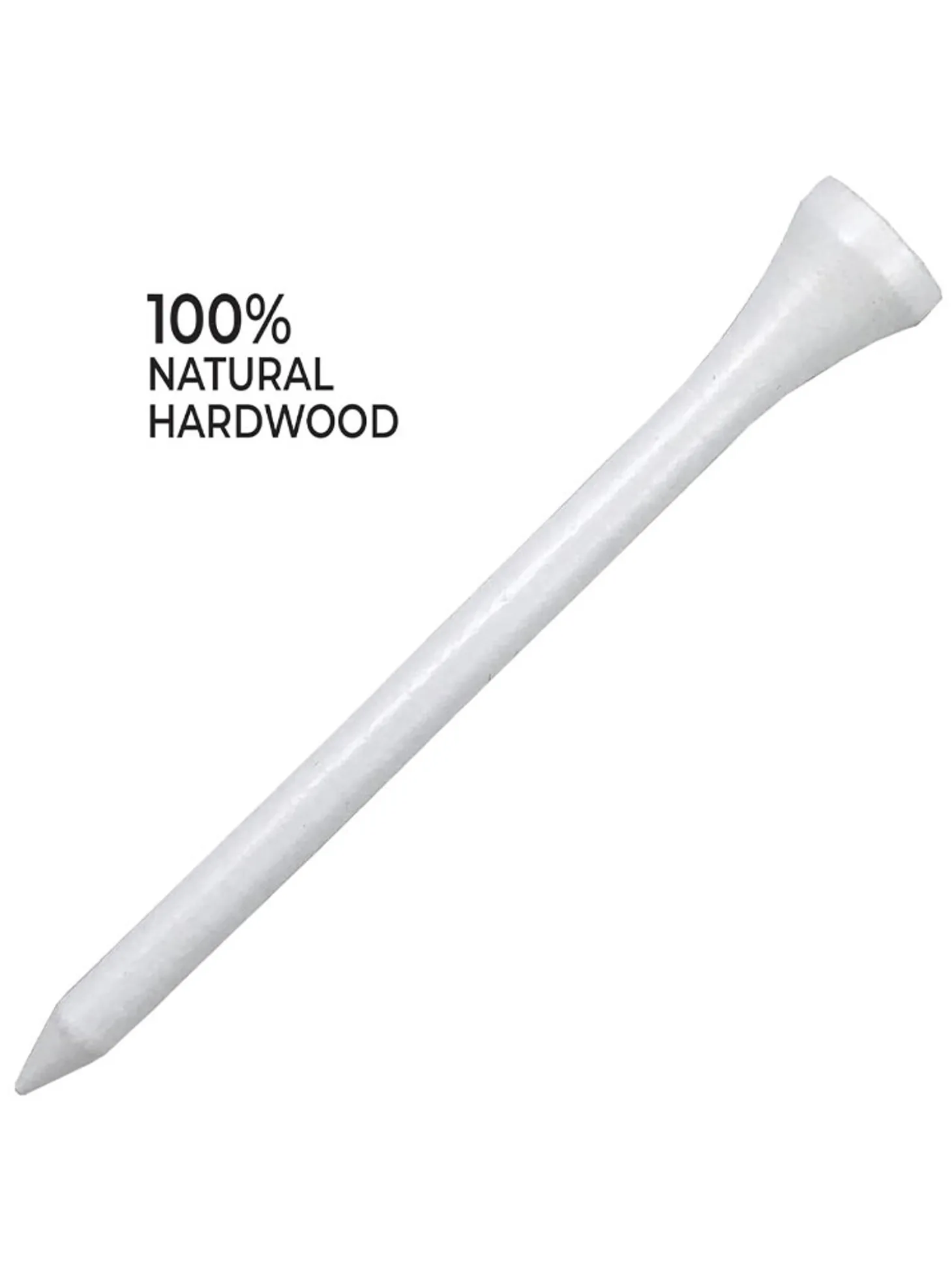 Pride 2.75" Golf Tees 100 Pack - White