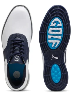 Puma Avant Golf Shoes - Puma White/Deep Navy/Speed Blue