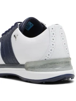 Puma Avant Golf Shoes - Puma White/Deep Navy/Speed Blue