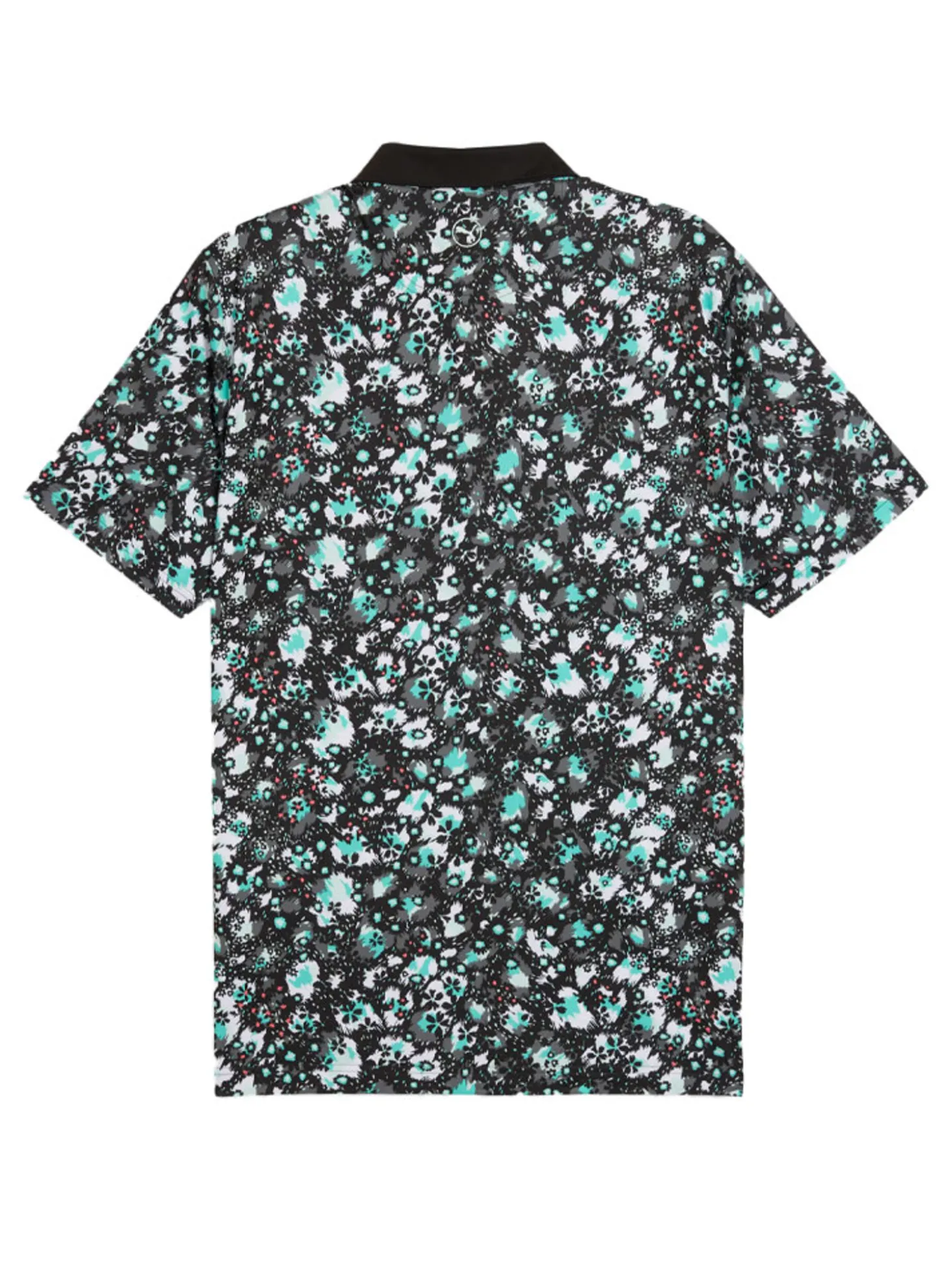 Puma CLOUDSPUN Abstract Camo Polo - Puma Black/Aquatic
