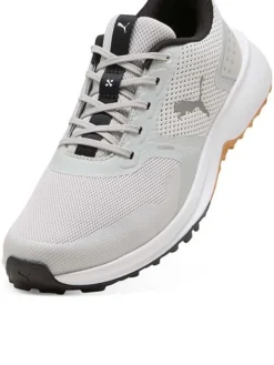 Puma FUSION Grip 6 Golf Shoes - Feather Grey/Puma Black/Gum