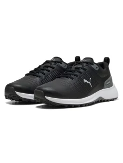 Puma FUSION Plus Spikeless Golf Shoes - Puma Black/Puma White