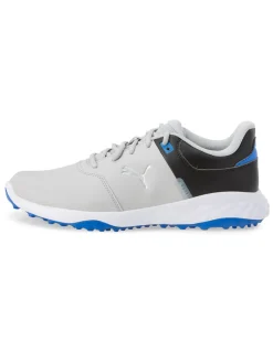 Puma FUSION Smash Wide Golf Shoes - Ash Grey/Puma Black/Team Royal