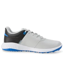 Puma FUSION Smash Wide Golf Shoes - Ash Grey/Puma Black/Team Royal