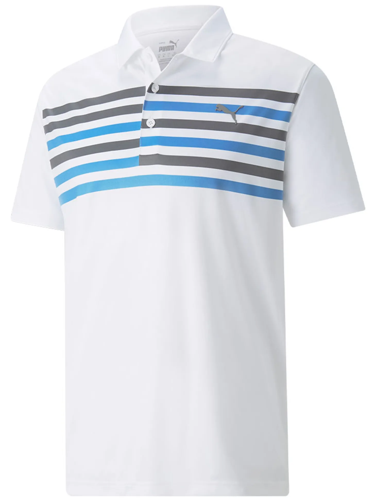 Puma Grint Polo - Bright White/Marina
