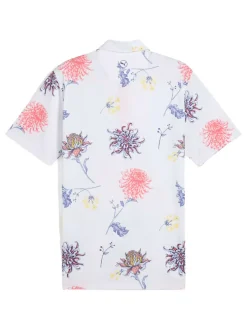 Puma MATTR Dahlia Polo - White Glow/Peach Frost