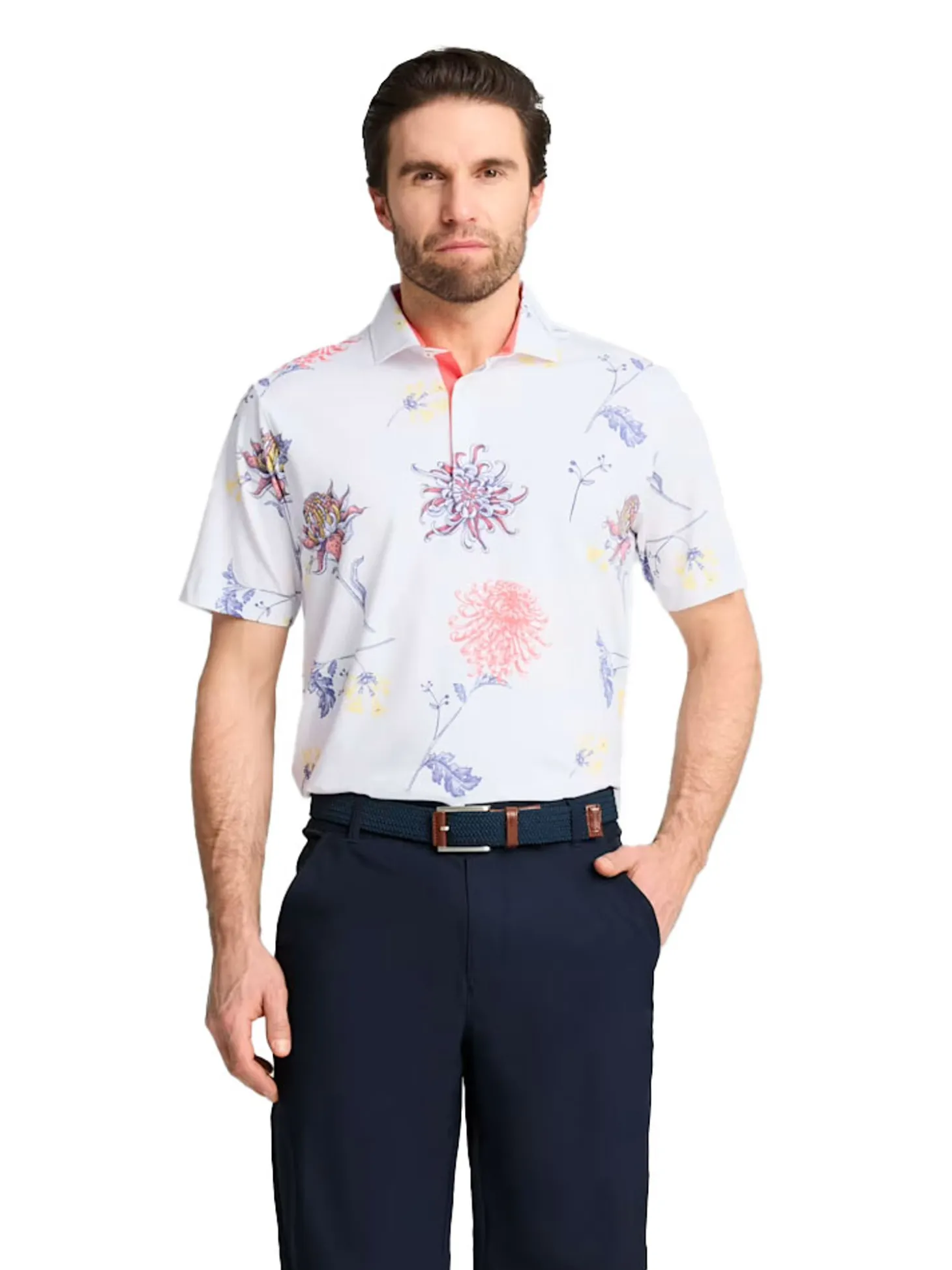 Puma MATTR Dahlia Polo - White Glow/Peach Frost