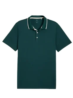 Puma MATTR Elevated Solid Polo - Green Terrain/Haute Tropic