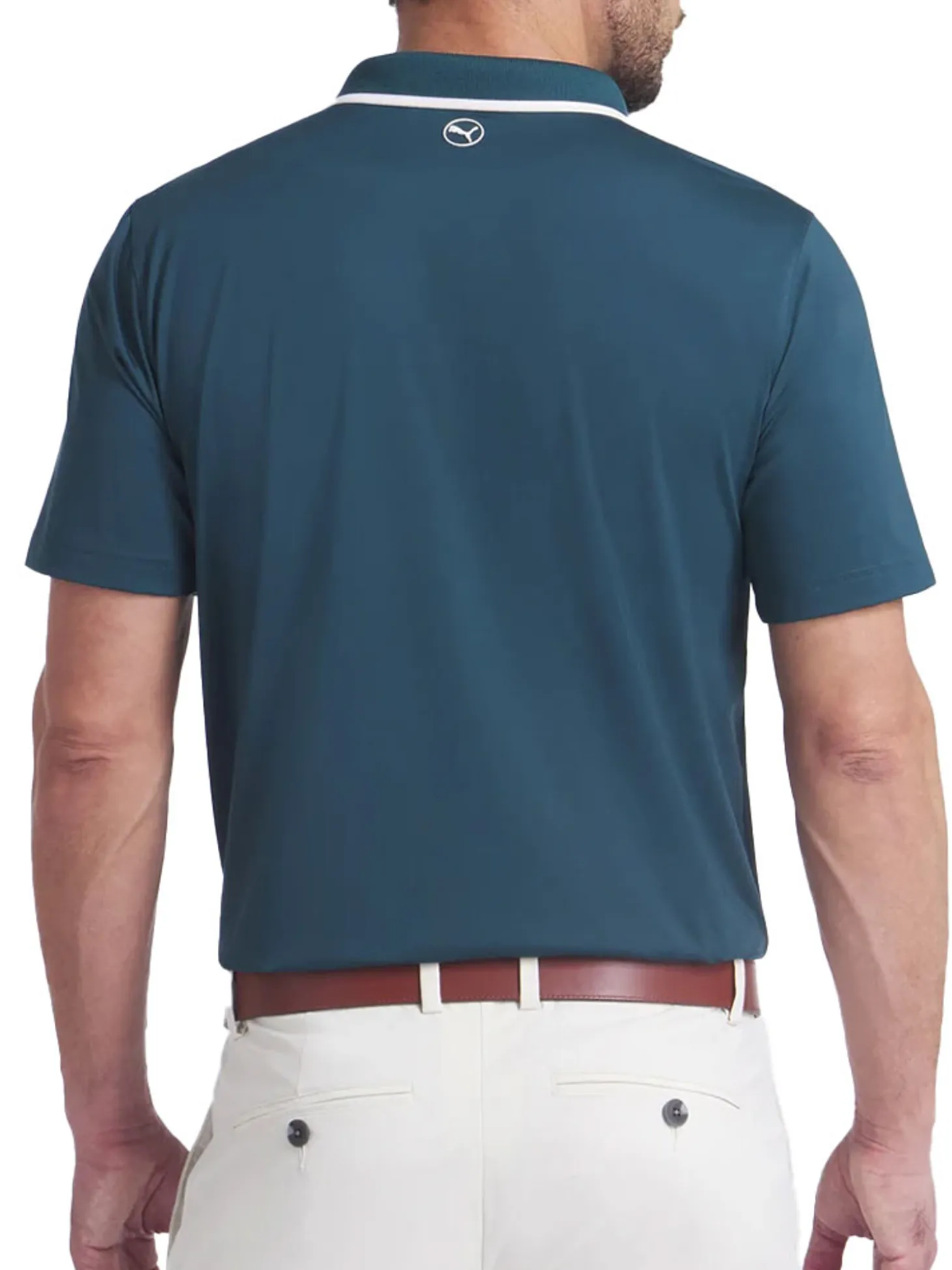 Puma MATTR Elevated Solid Polo - Green Terrain/Haute Tropic