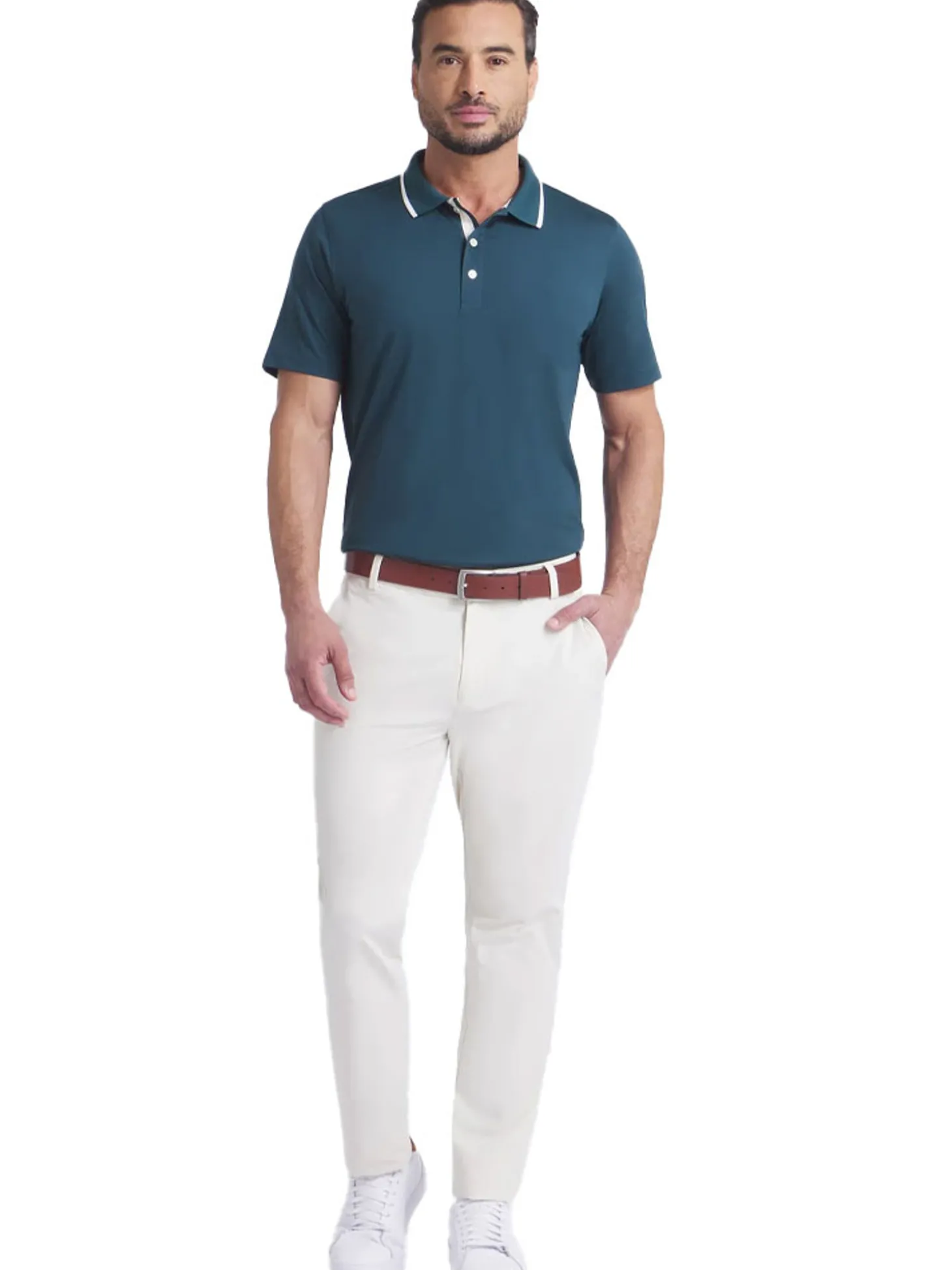 Puma MATTR Elevated Solid Polo - Green Terrain/Haute Tropic