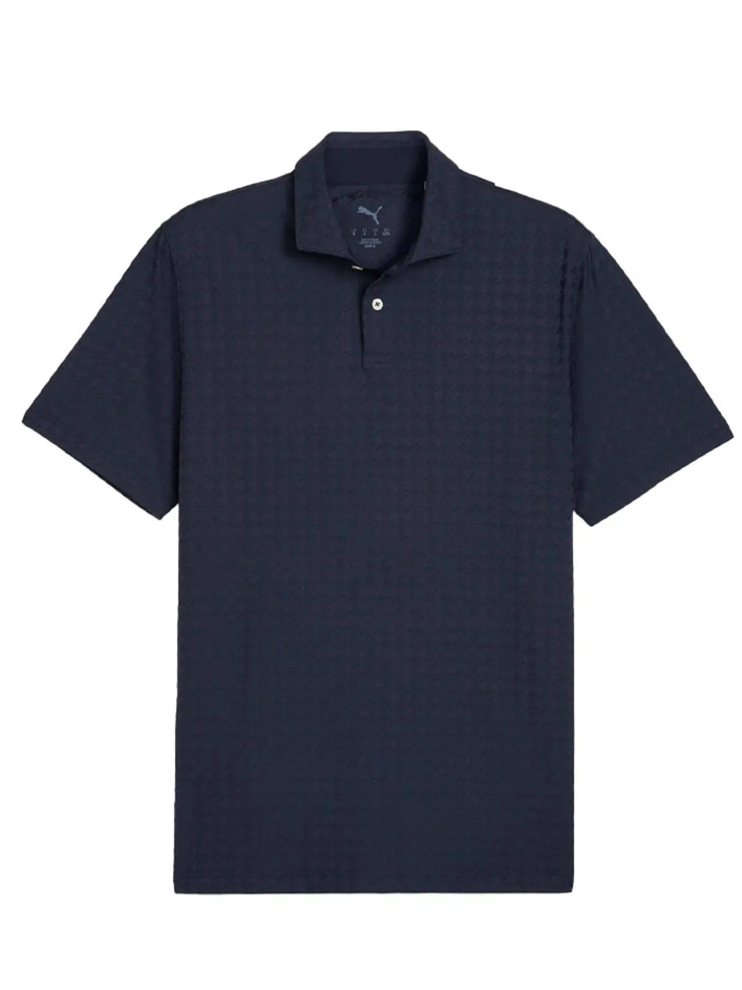 Puma MATTR Houndstooth Golf Polo - Deep Navy