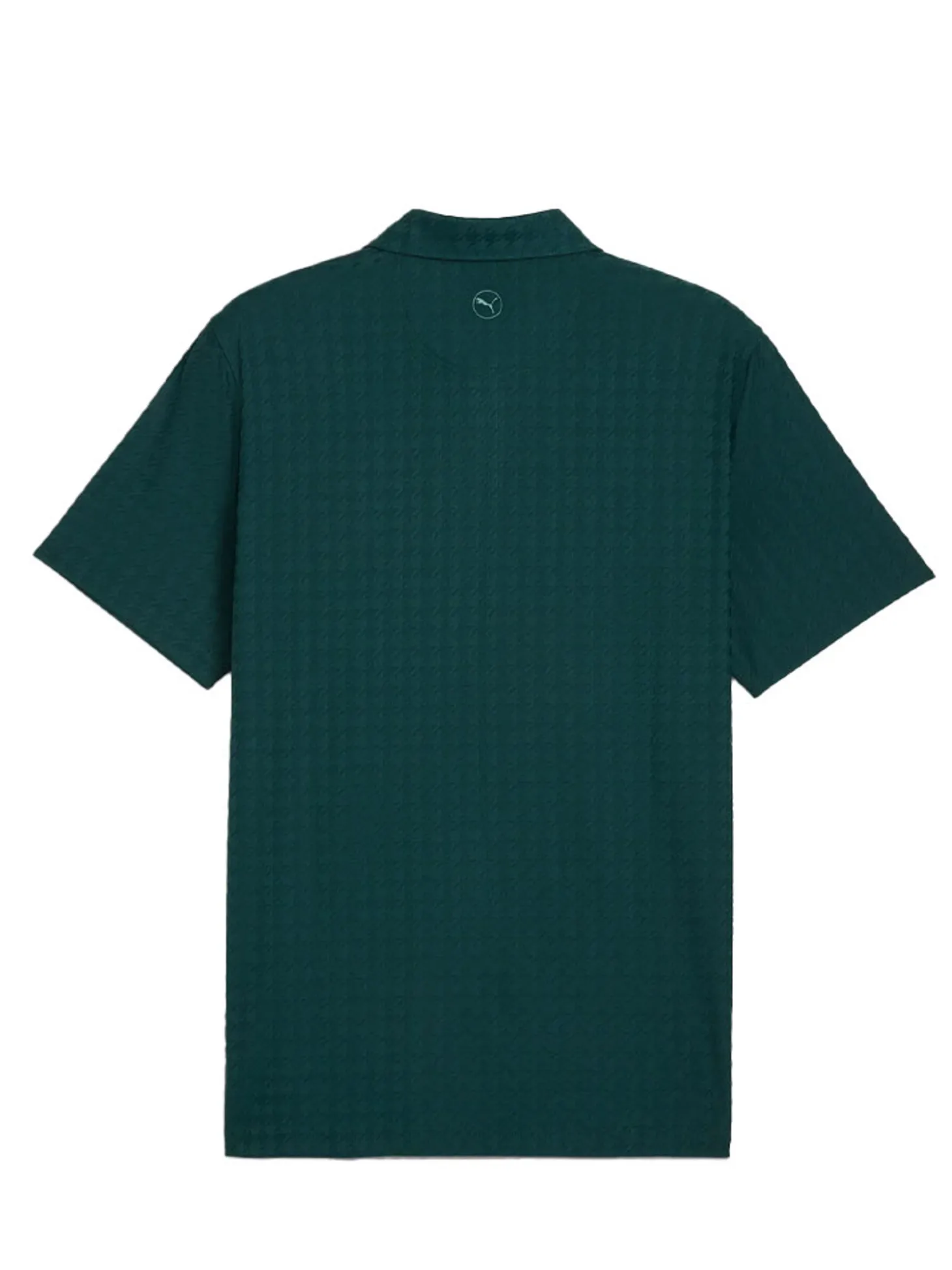 Puma MATTR Houndstooth Golf Polo - Green Terrain
