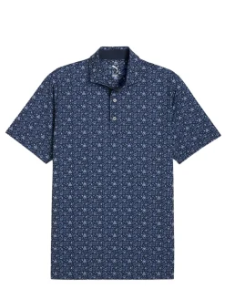 Puma MATTR Port Golf Polo - Deep Navy - White Glow/Deep Navy