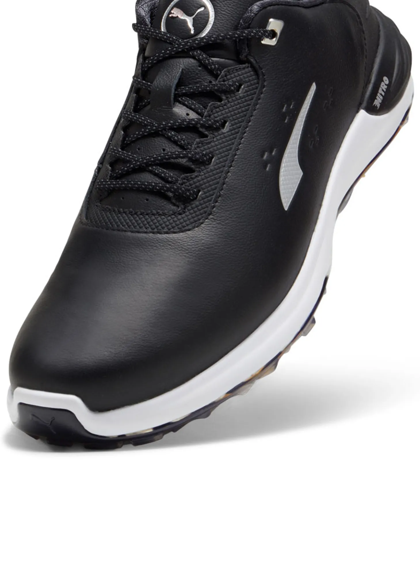 Puma Phantomcat NITRO+ Golf Shoes - Puma Black/Puma Silver/Yellow Sizzle