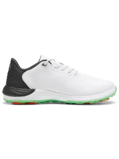 Puma Phantomcat NITRO+ Golf Shoes - Puma White/Puma Black/Fluro Green