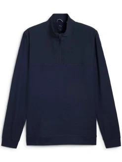 Puma Ripguard Hybrid 1/4 Zip - Deep Navy Heather/Deep Navy