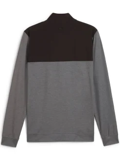 Puma Ripguard Hybrid 1/4 Zip - Slate Sky Heather/Puma Black