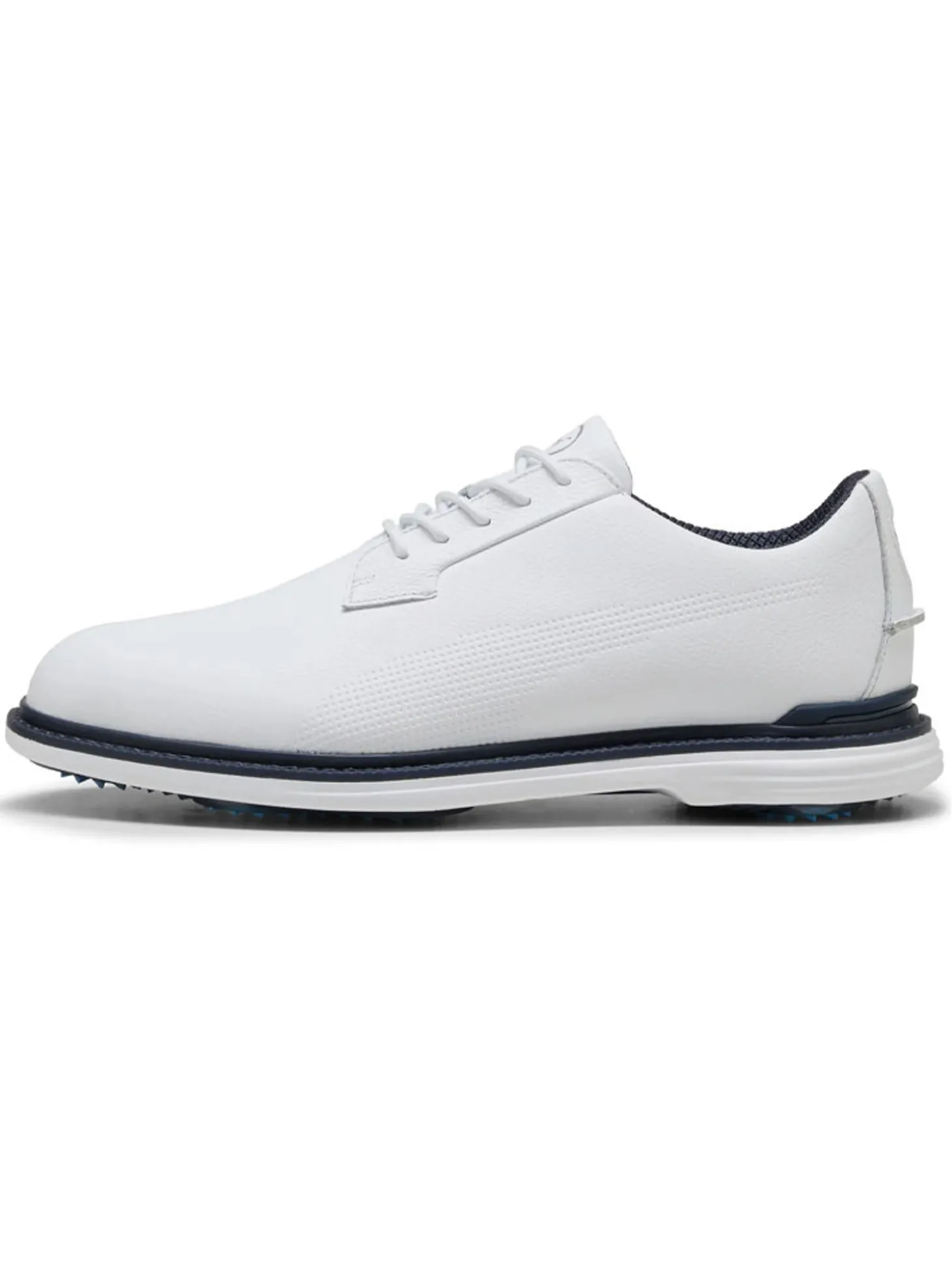 Puma Royale Golf Shoes - Puma White/Deep Navy/Team Light Blue