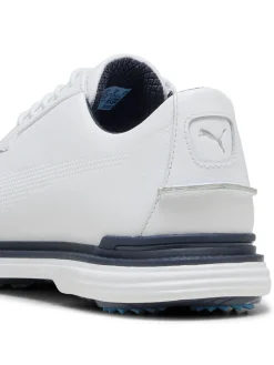 Puma Royale Golf Shoes - Puma White/Deep Navy/Team Light Blue