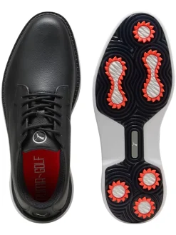 Puma Royale Golf Shoes - Puma Black/Flat Dark Grey/Red Blast