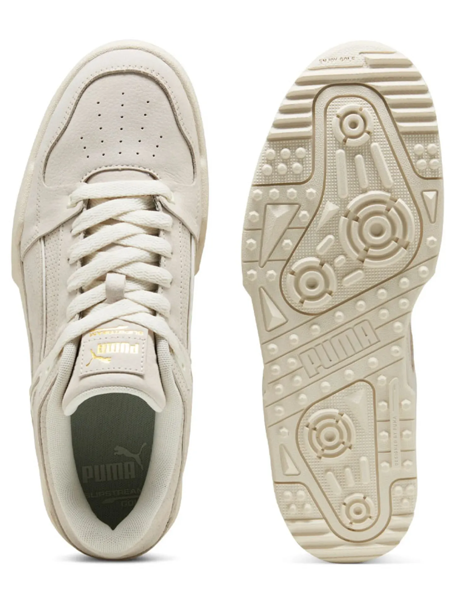 Puma Slipstream G Spikeless Golf Shoes - Warm White/Warm White