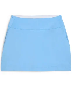 Puma Womens Blake Piped Knit 15.5" Golf Skort - Team Light Blue