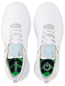 Puma Women's IGNITE Malibu Golf Shoes - Puma White/Puma Silver/Lucite