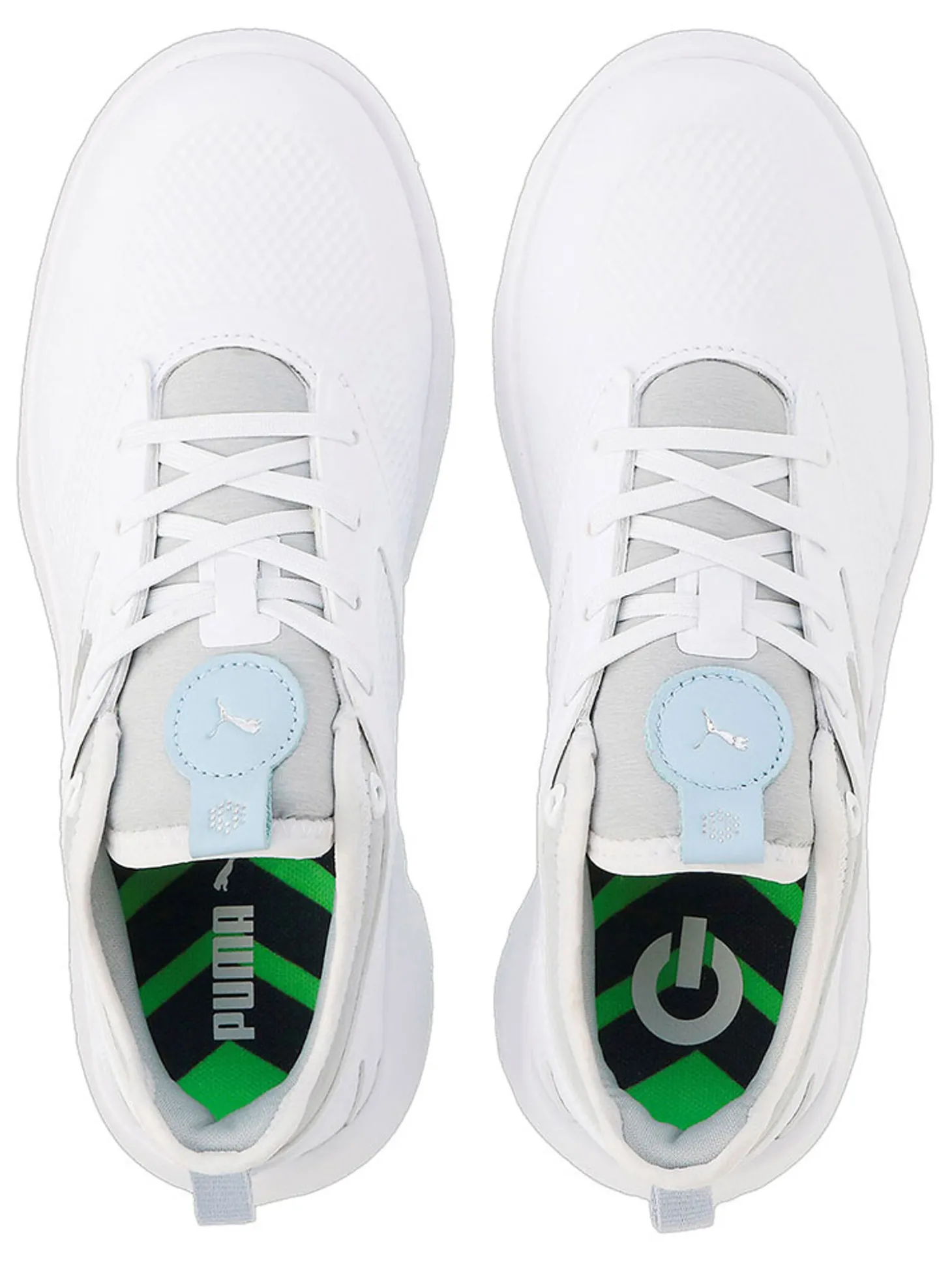 Puma Women's IGNITE Malibu Golf Shoes - Puma White/Puma Silver/Lucite