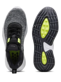 Puma Youth FUSION Crush Sport Spikeless Golf Shoes - Puma Black/Electric Lime