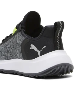 Puma Youth FUSION Crush Sport Spikeless Golf Shoes - Puma Black/Electric Lime