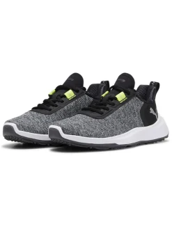 Puma Youth FUSION Crush Sport Spikeless Golf Shoes - Puma Black/Electric Lime