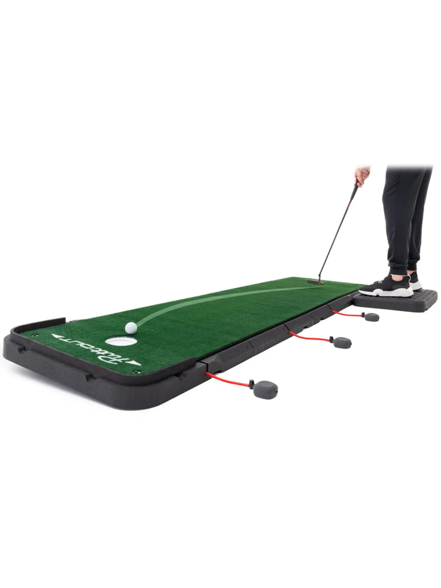 Puttout AirBreak Adjustable Putting Mat - Green