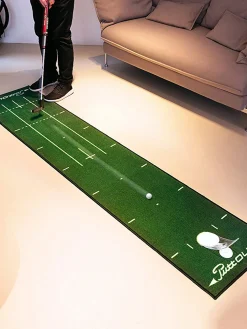 PuttOUT Pro Golf Putting Mat Green