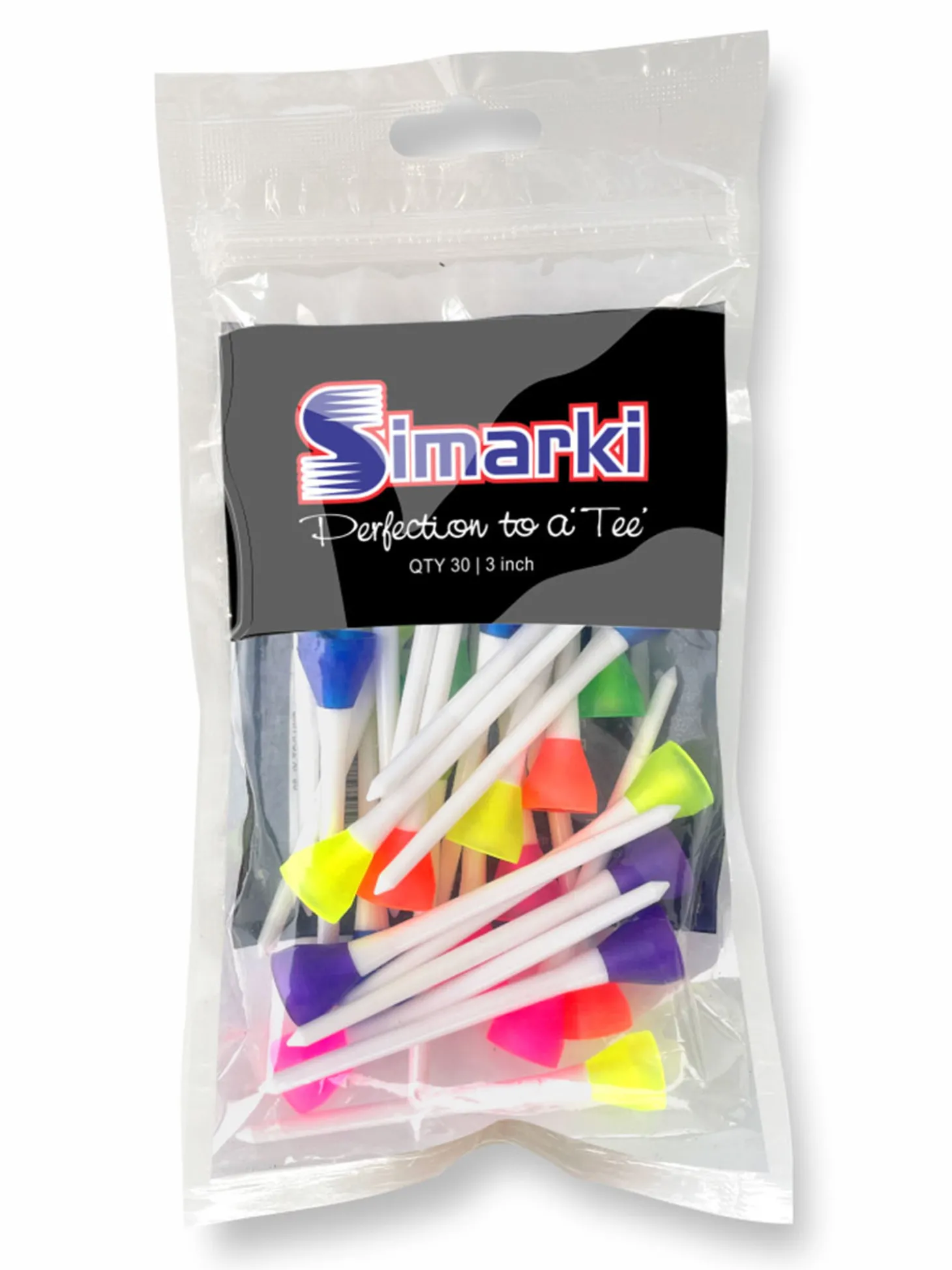 Simarki Golf Tees 30 Pack Mixed - 77mm