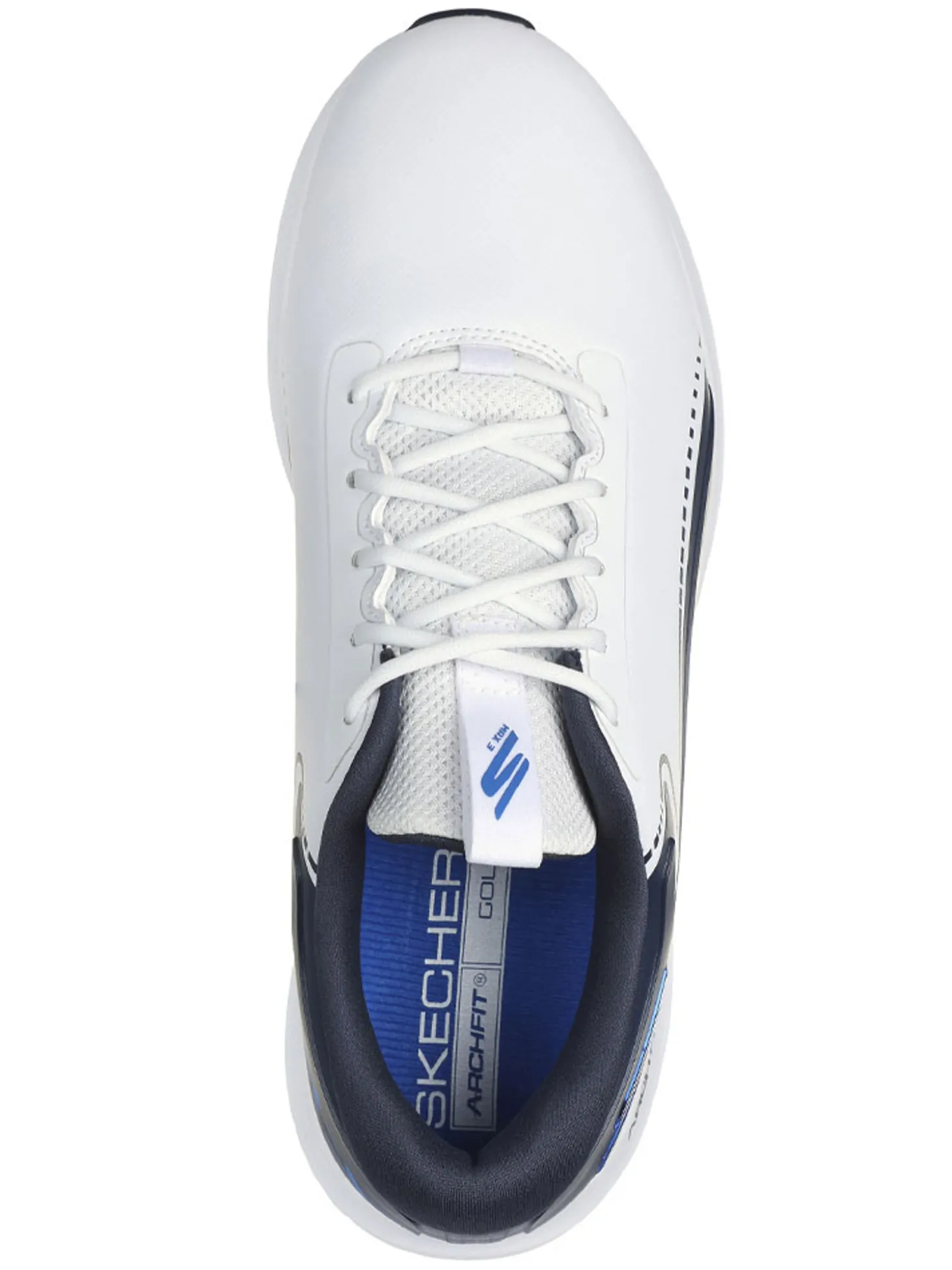 Skechers GO GOLF Max 3 (Extra Wide) Golf Shoes - White/Navy Blue