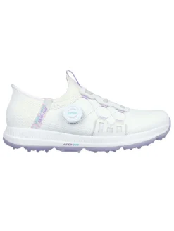 Skechers Women's GO GOLF Elite 5 Slip 'In Golf Shoes - White/Lavender