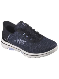 Skechers Women's GO GOLF Walk 5 Slip 'In Golf Shoes - Black/Lavender